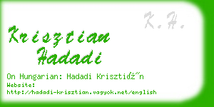 krisztian hadadi business card